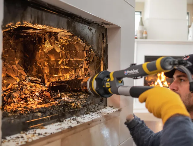 Professional chimney cleaning by Matthews Chimney Sweep in Matthews, NC