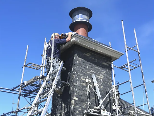 Sturdy chimney crown finished by Matthews Chimney Sweep in Matthews, NC
