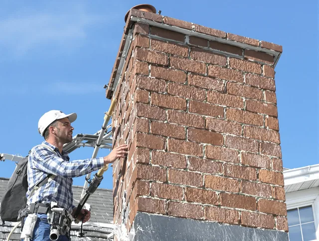 Brickwork for a chimney rebuild by Matthews Chimney Sweep in Matthews, NC