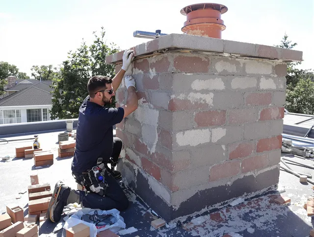 Advanced chimney repair process by Matthews Chimney Sweep in Matthews, NC