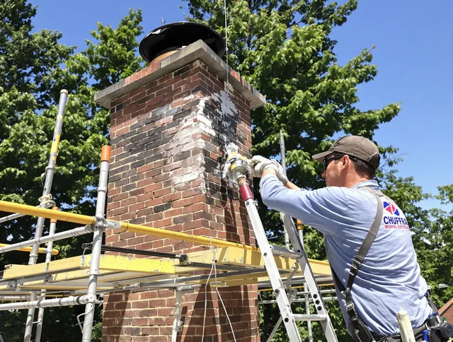Structural chimney repair by Matthews Chimney Sweep in Matthews, NC